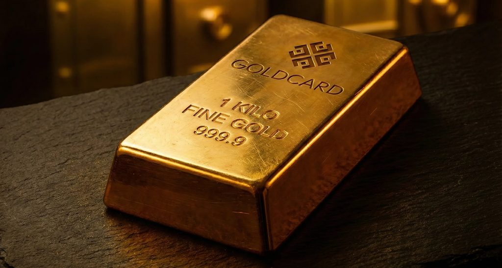 1 Kilo Fine Gold 999.9 GOLDCARD bar
